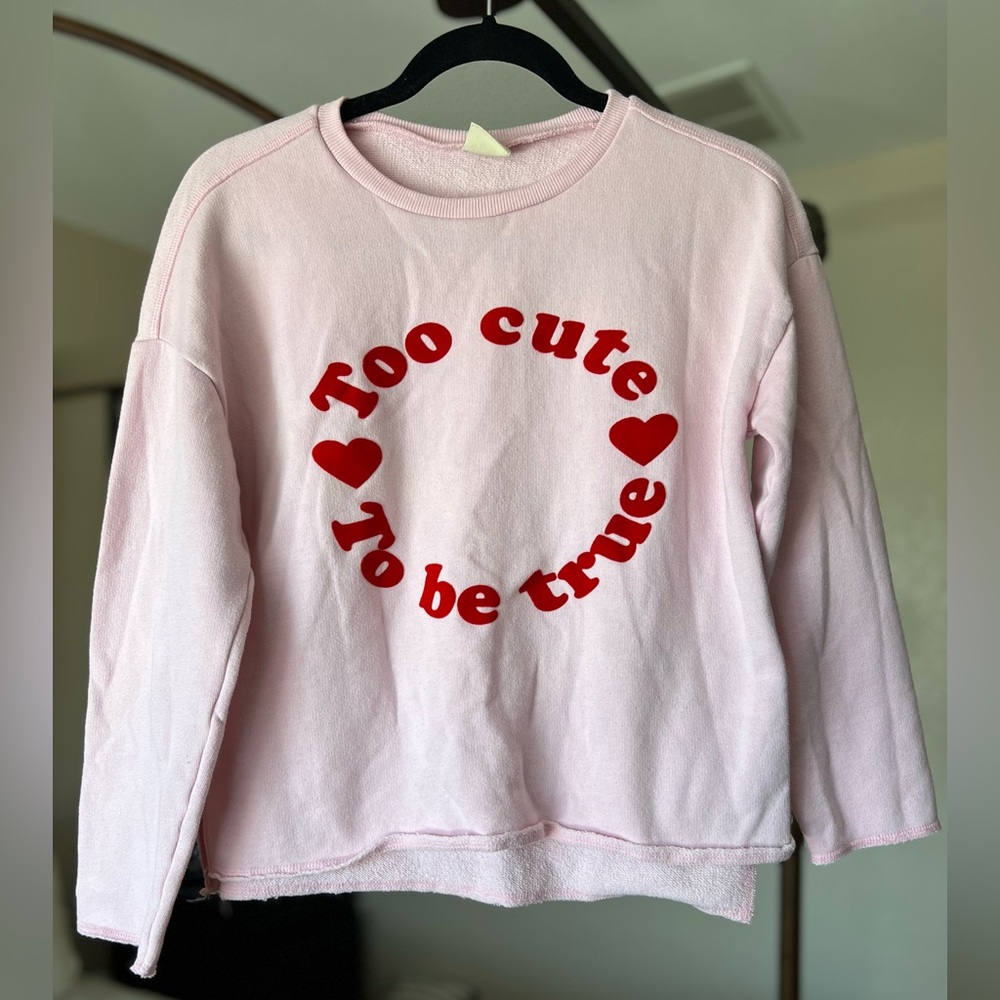 Zara Girls Valentine’s Sweater